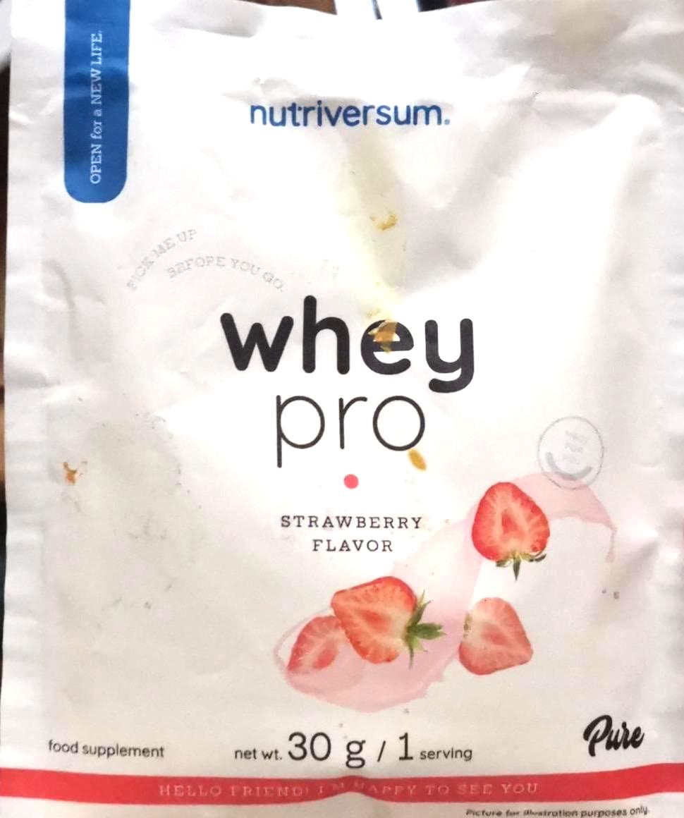 Képek - Whey pro Strawberry flavour Nutriversum