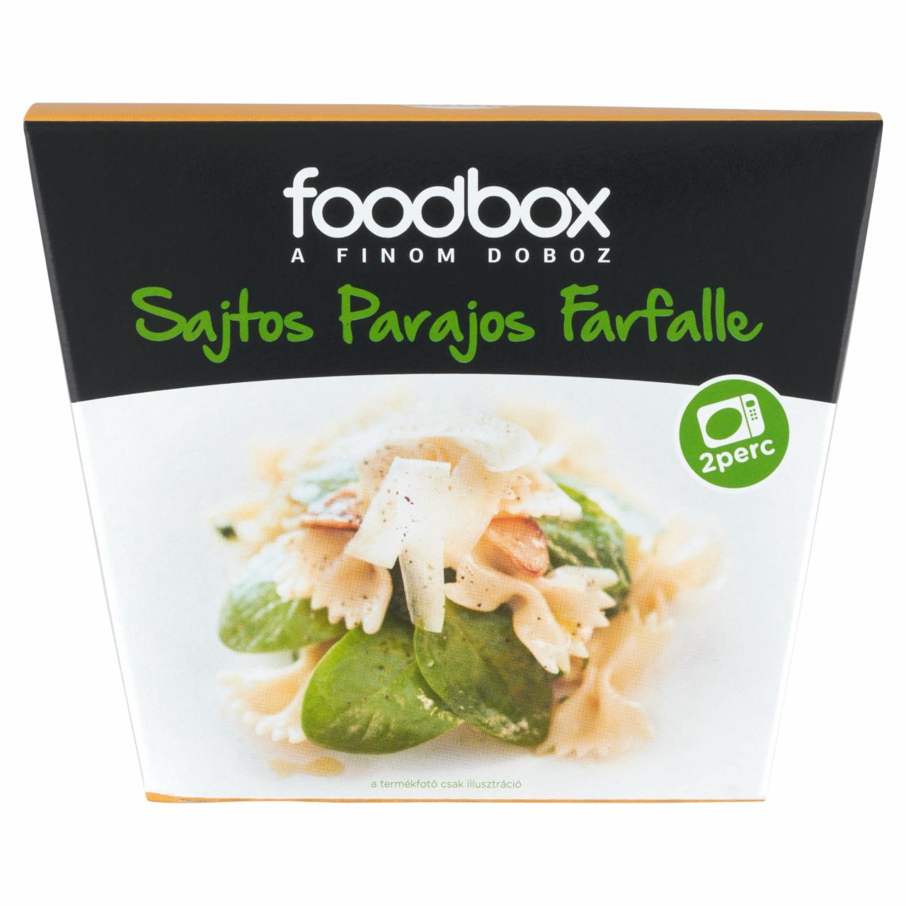 Képek - Foodbox sajtos parajos farfalle 330 g