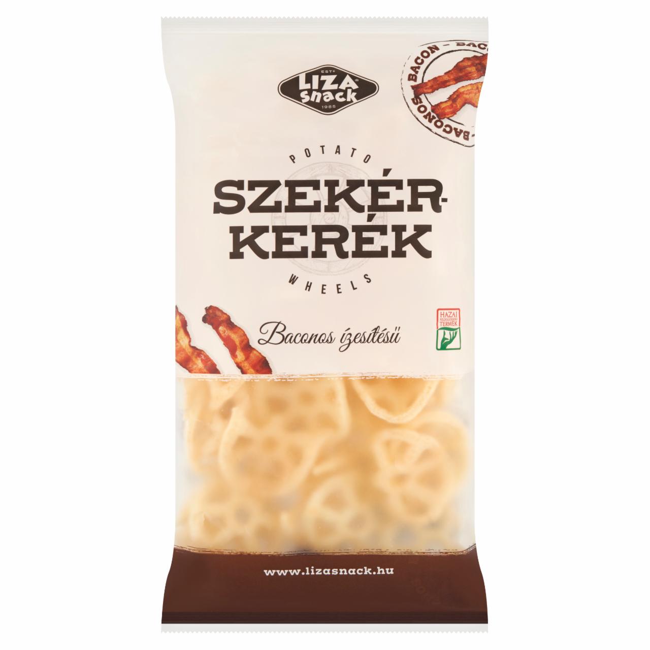 Képek - Liza Snack Szekérkerék baconos ízesítésű burgonyasnack 40 g