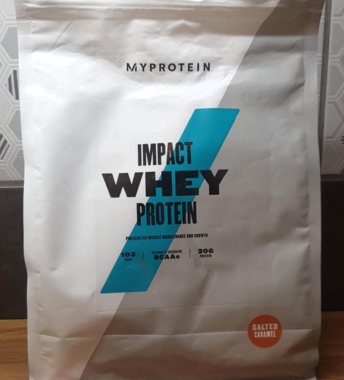 Képek - Impact Whey Protein sós karamellás ízben Myprotein