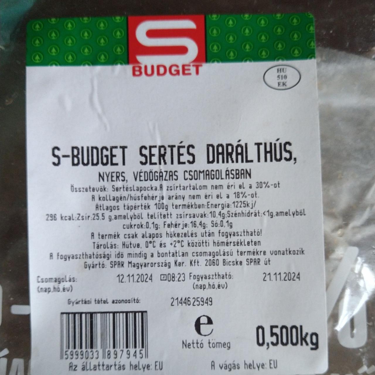 Képek - Sertés darált hús S Budget