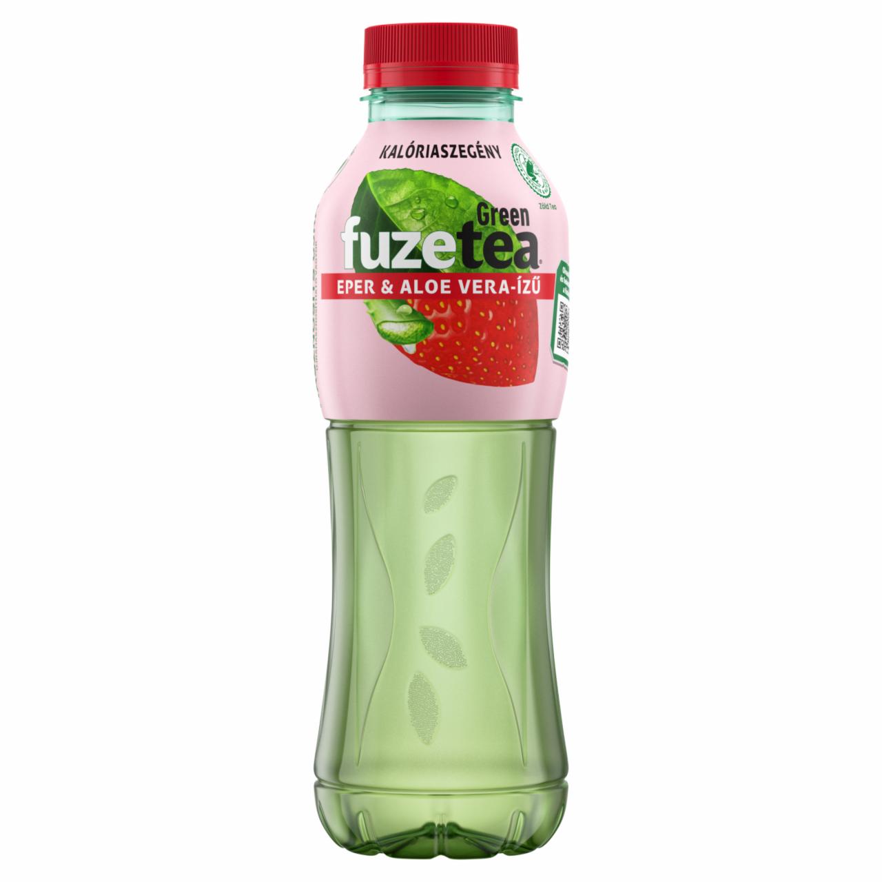 Képek - FuzeTea szénsavmentes eper-aloe vera-ízű üdítőital zöld tea kivonattal 500 ml