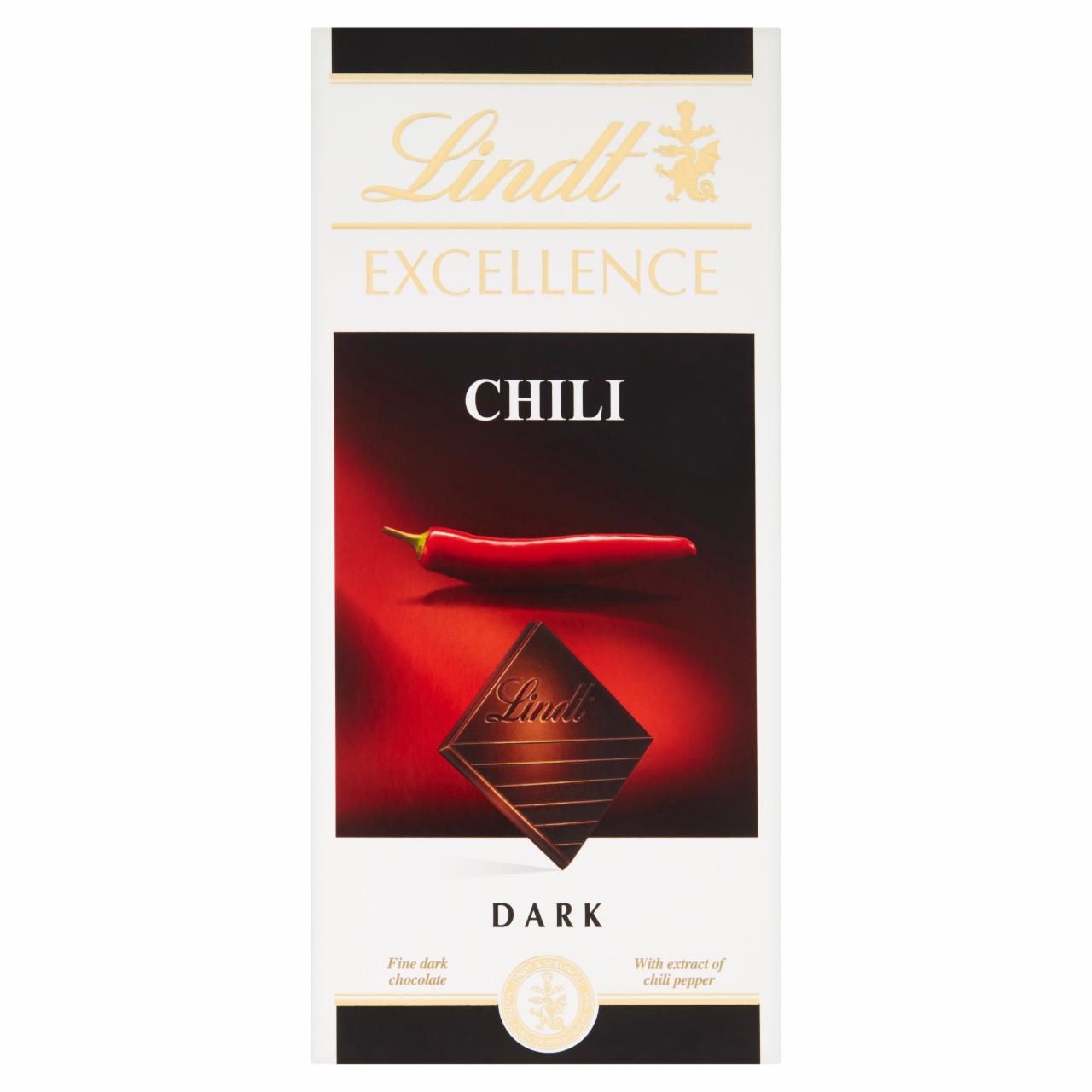 Képek - Lindt Excellence Chili étcsokoládé chilipaprika-kivonattal 100 g