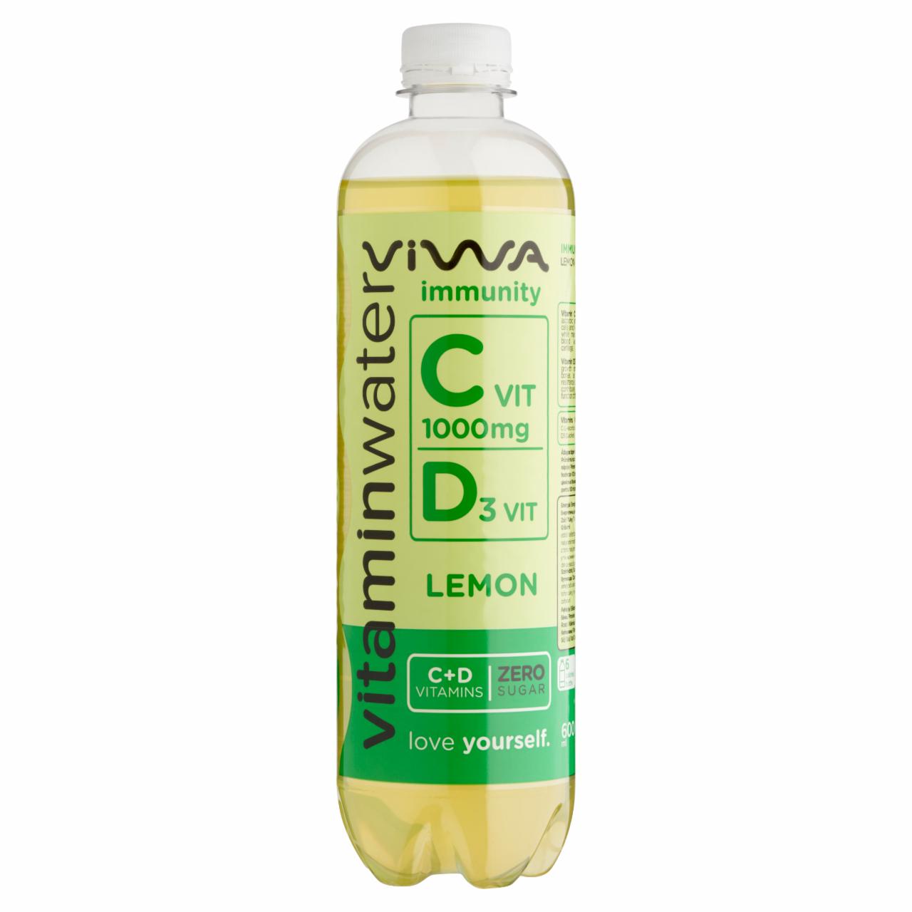 Képek - Viwa Vitaminwater citrom ízű, energia- és szénsavmentes üdítőital hozzáadott vitaminokkal 600 ml