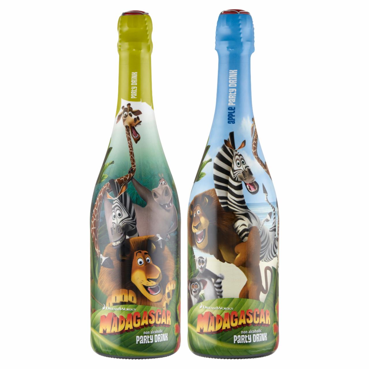 Képek - Dreamworks Madagascar Party Drink alma ízű szénsavas üdítőital 750 ml