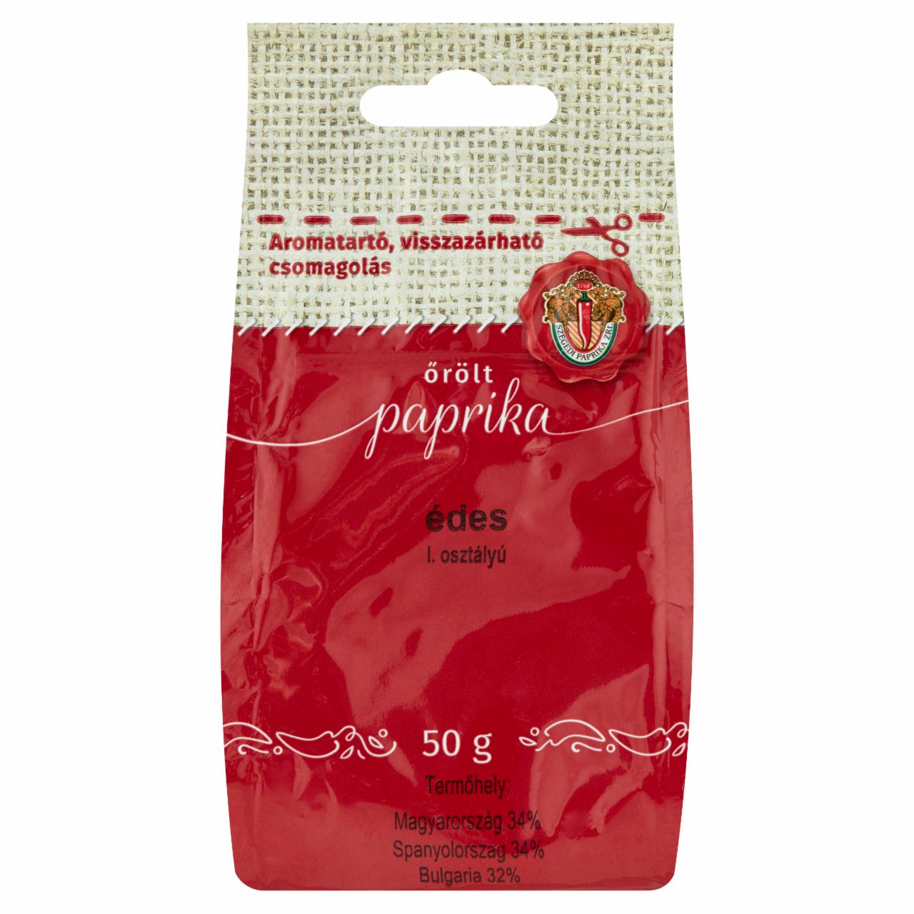 Képek - Szegedi Paprika I. osztályú édes őrölt paprika 50 g