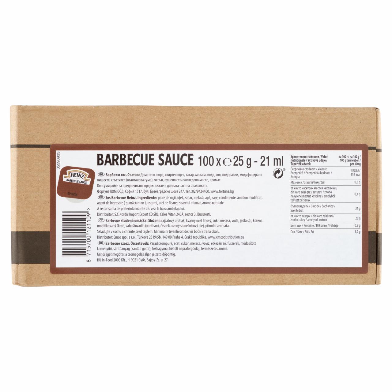 Képek - Heinz barbecue szósz 100 x 25 g