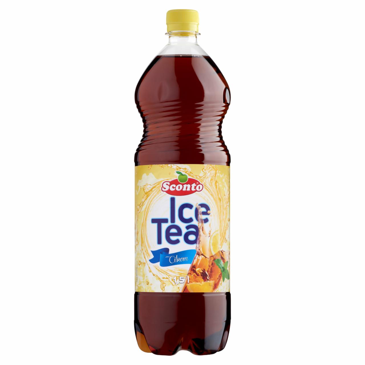 Képek - Sconto Ice Tea energiamentes citrom ízű üdítőital édesítőszerekkel 1,5 l