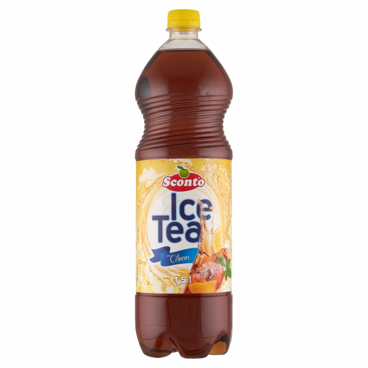 Képek - Sconto Ice Tea energiamentes citrom ízű üdítőital édesítőszerekkel 1,5 l