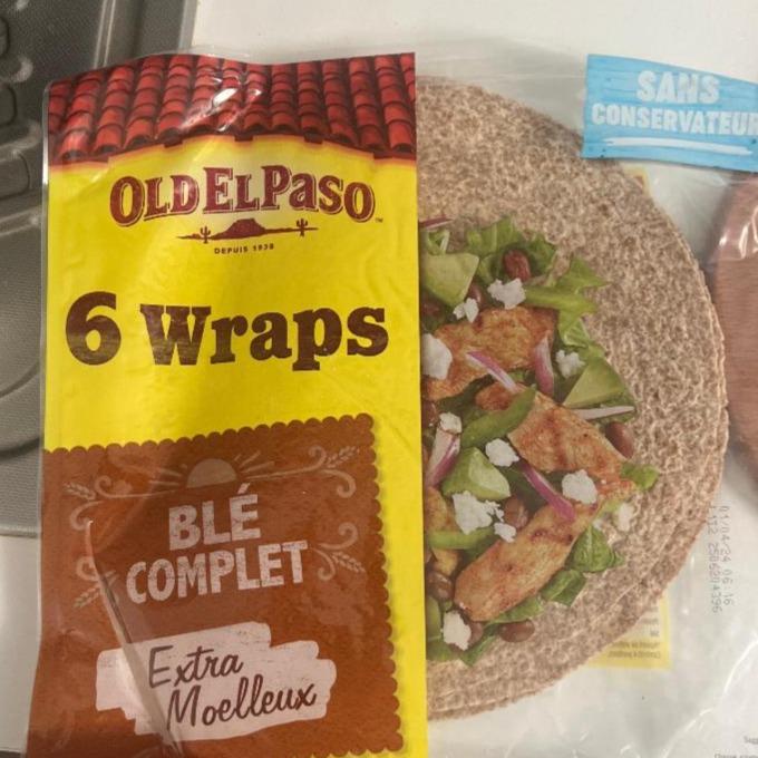 Képek - Old El Paso tortilla lepények teljes kiőrlésű búzalisztből 6 db 350 g