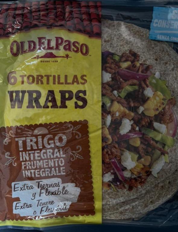 Képek - Old El Paso tortilla lepények teljes kiőrlésű búzalisztből 6 db 350 g