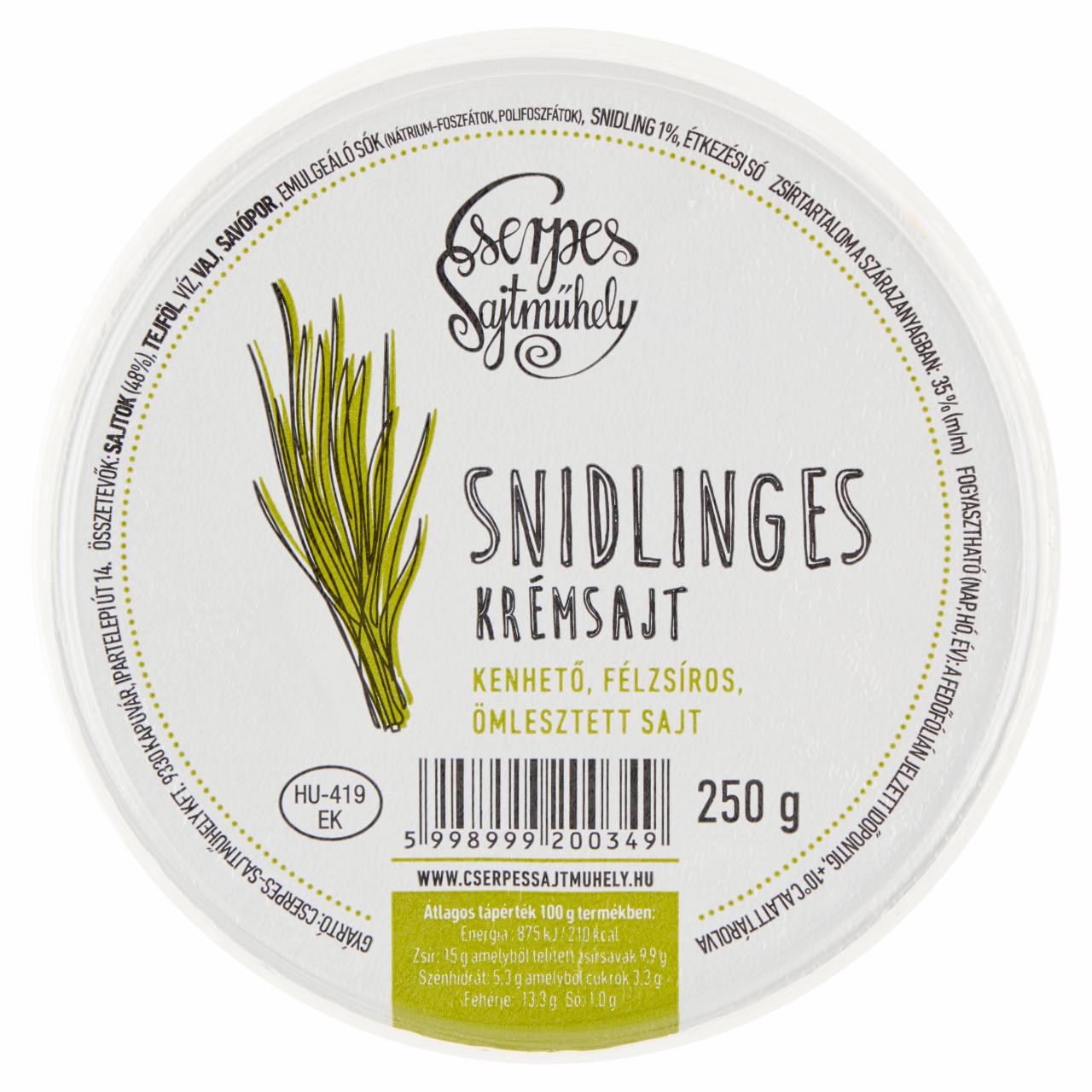 Képek - Cserpes Sajtműhely snidlinges krémsajt 250 g