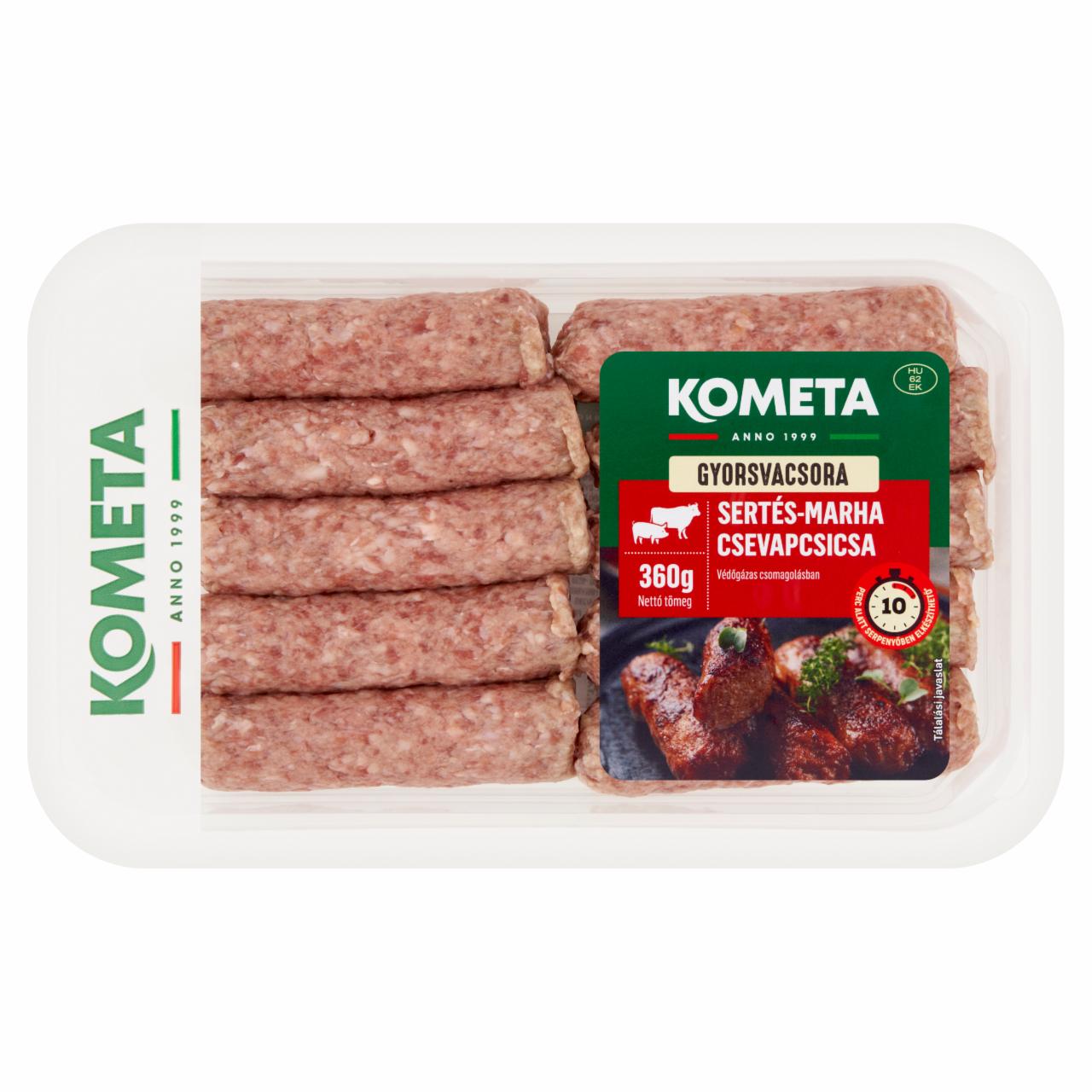 Képek - Kometa Gyorsvacsora sertés-marha csevapcsicsa 360 g