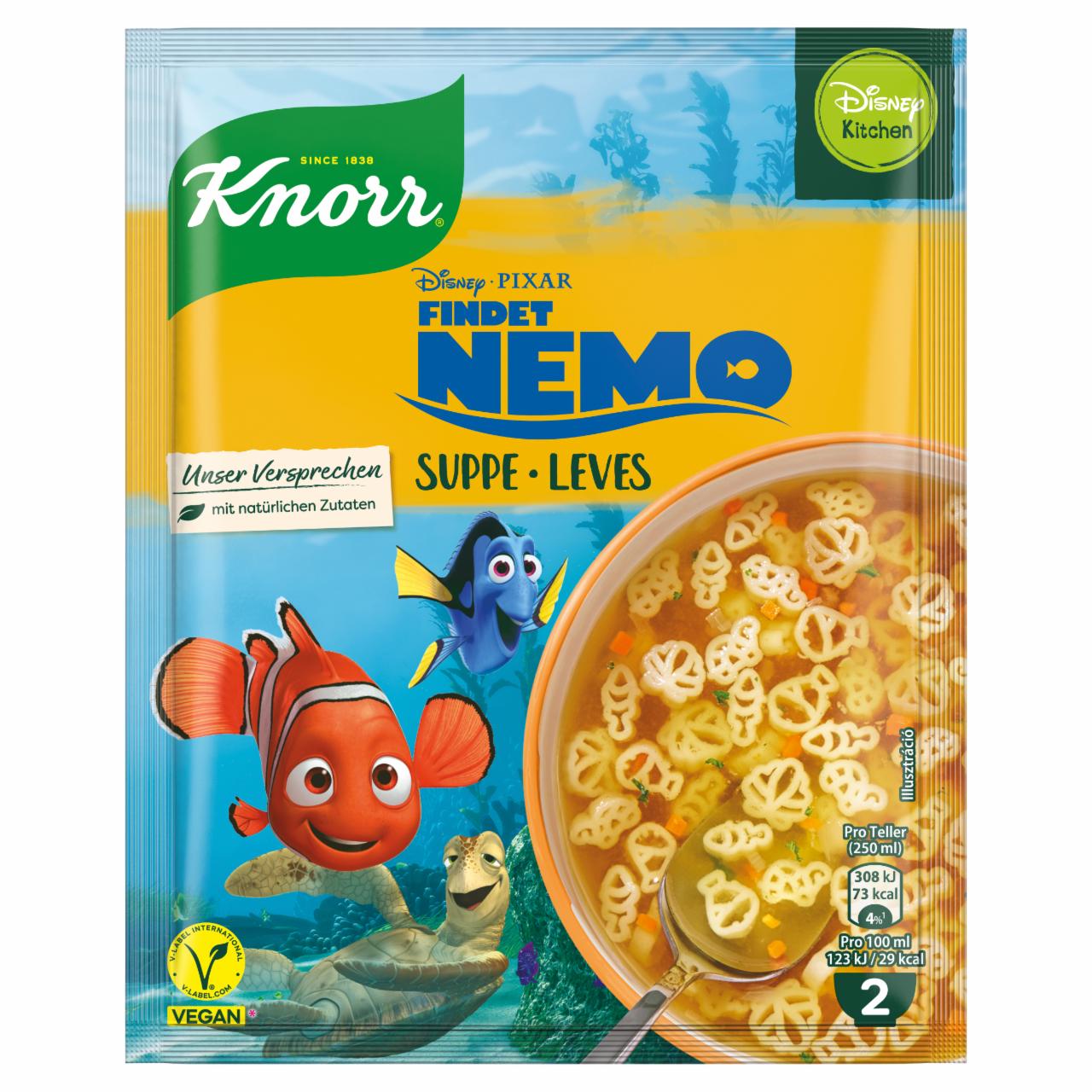 Képek - Knorr Disney Kitchen zöldségleves Némó nyomában inspirálta tésztával 40 g