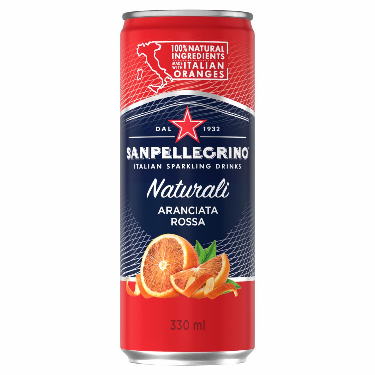 Képek - San Pellegrino Aranciata Rossa szénsavas narancs és vérnarancs ital 330 ml