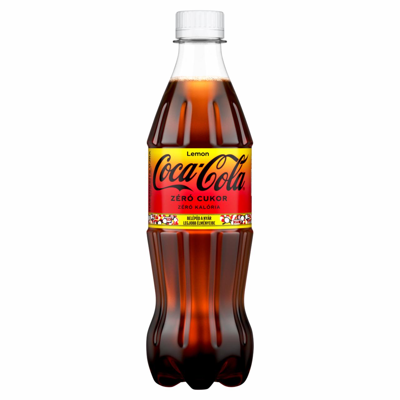 Képek - Coca-Cola Zero cola- és citromízű energiamentes szénsavas üdítőital édesítőszerekkel 500 ml