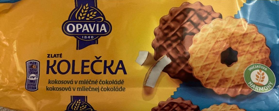 Képek - Zlaté kolečka kokosová v mléčne čokoládě Opavia