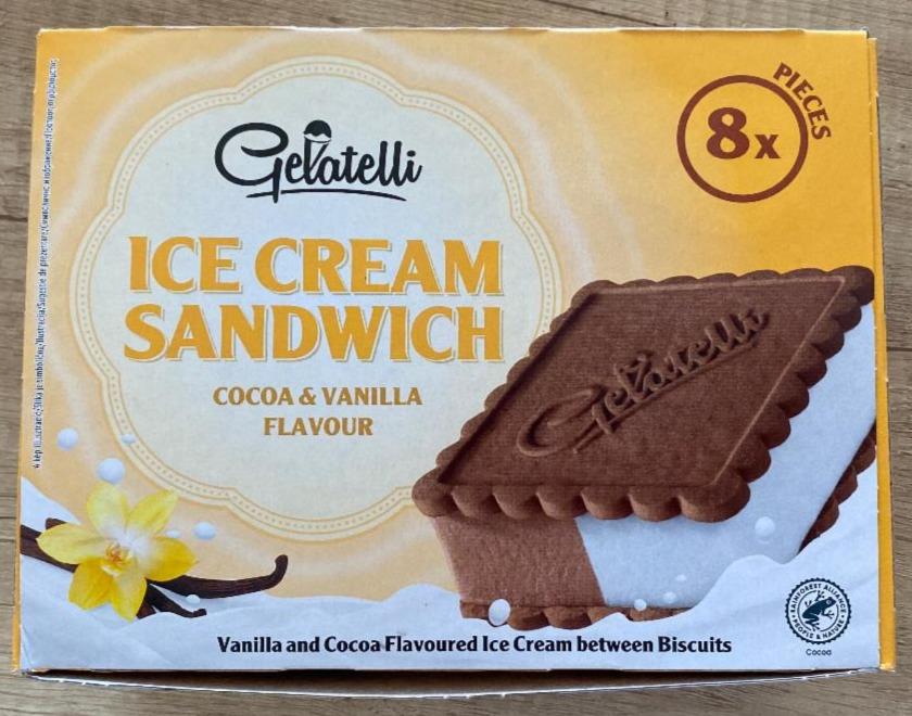 Képek - Ice cream sandwich Cocoa & vanilla flavour Gelatelli