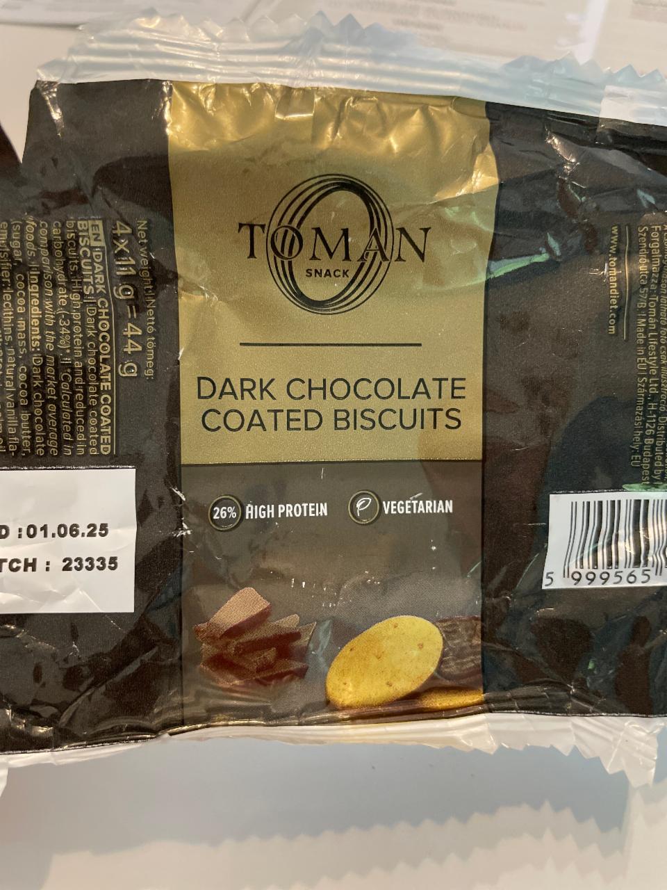 Képek - Dark Chocolate coated biscuits Toman