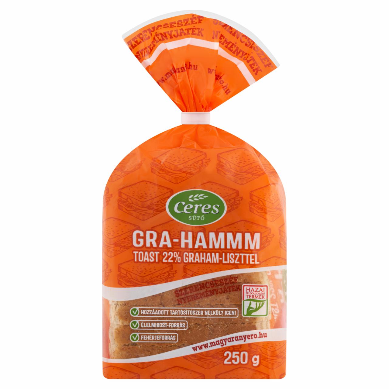 Képek - Ceres Gra-Hammm toast 22% Graham-liszttel 250 g