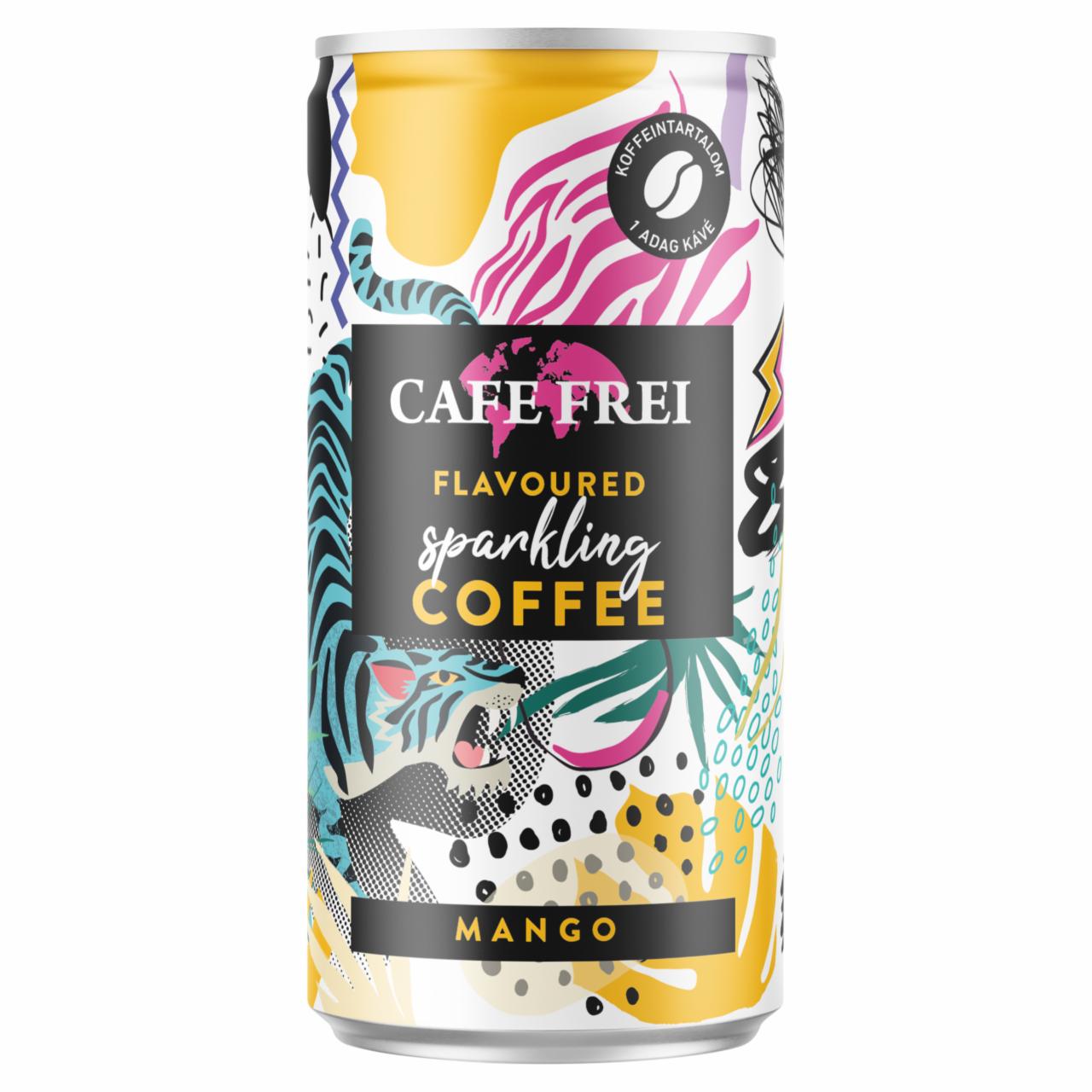 Képek - Cafe Frei mangós kávés szénsavas ital koffeinnel 200 ml