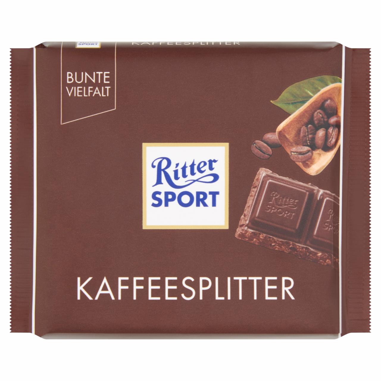 Képek - Ritter Sport étcsokoládé karamellizált kávébab darabokkal