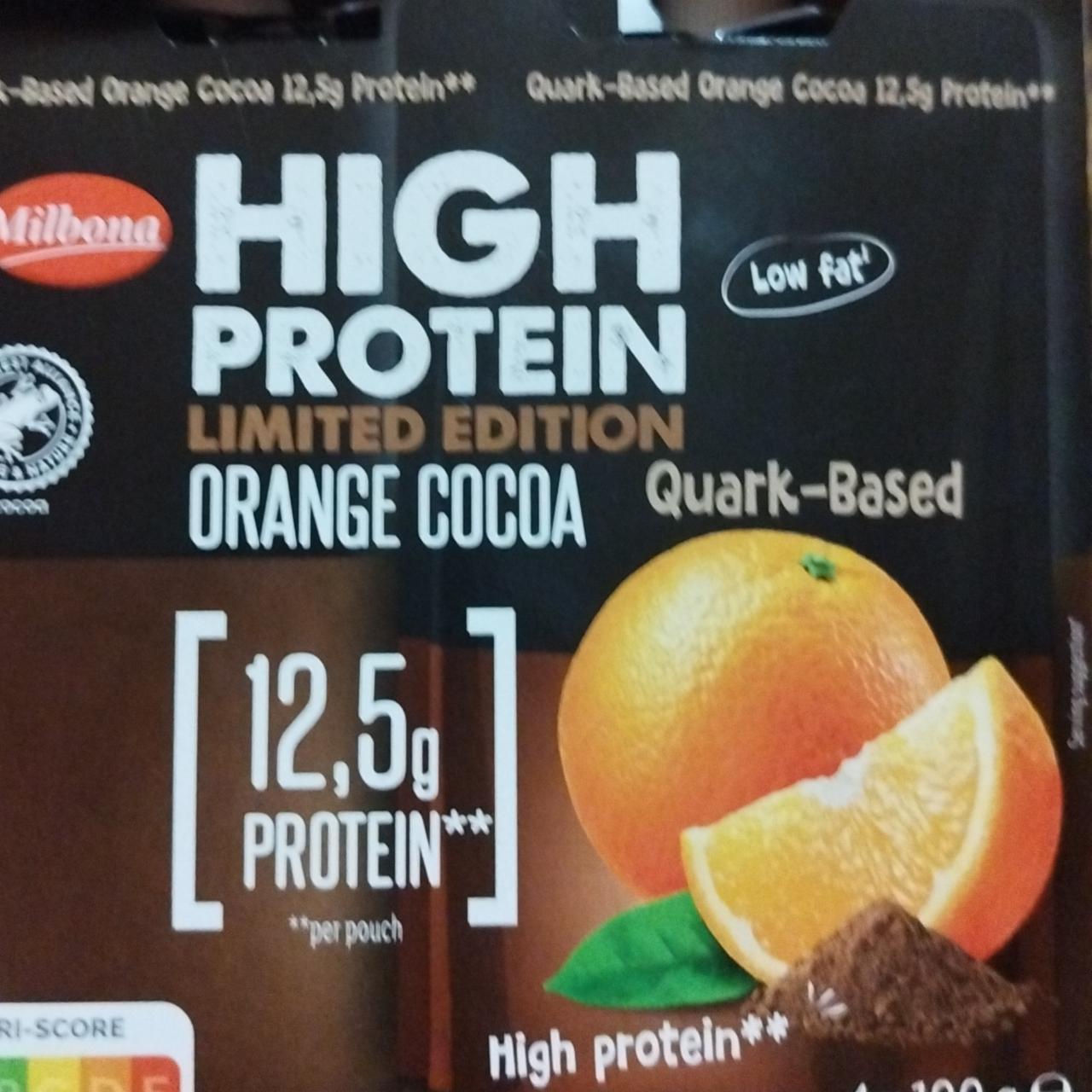 Képek - High protein Limited edition Orange Cocoa Quark-Based Milbona