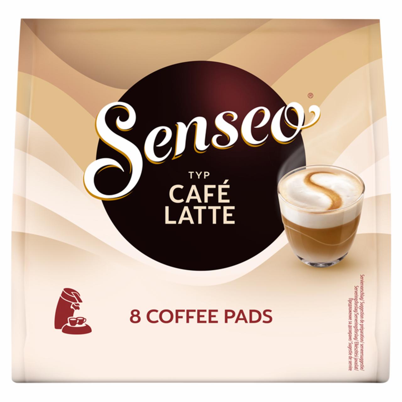 Képek - Senseo Café Latte instant kávéitalpor egyadagos párnás kiszerelésben 8 db 92 g