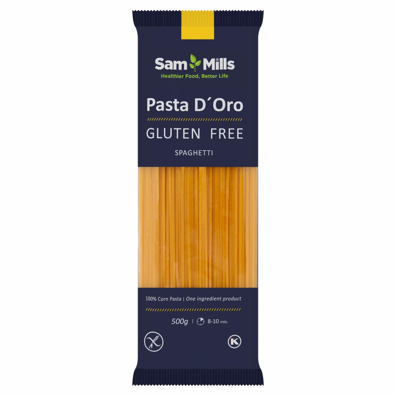 Képek - Sam Mills Pasta d'Oro spagetti gluténmentes tészta kukoricából 500 g