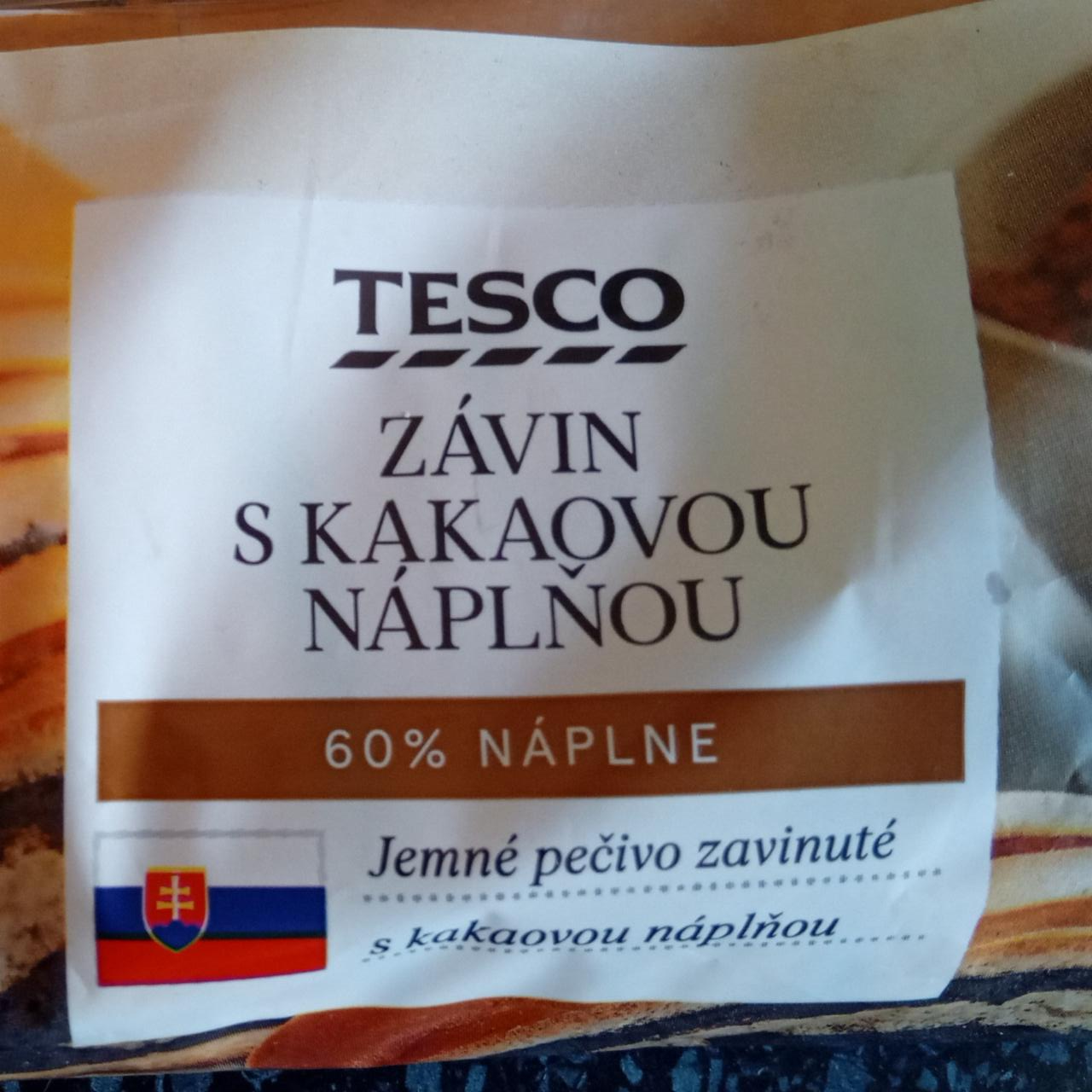 Képek - Závin s kakaovou náplňou Tesco