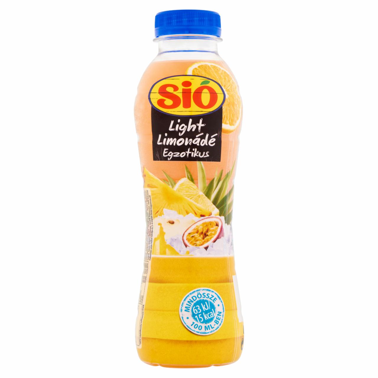 Képek - Sió Light limonádé energiaszegény vegyesgyümölcs üdítőital cukorral, édesítőszerekkel 0,5 l