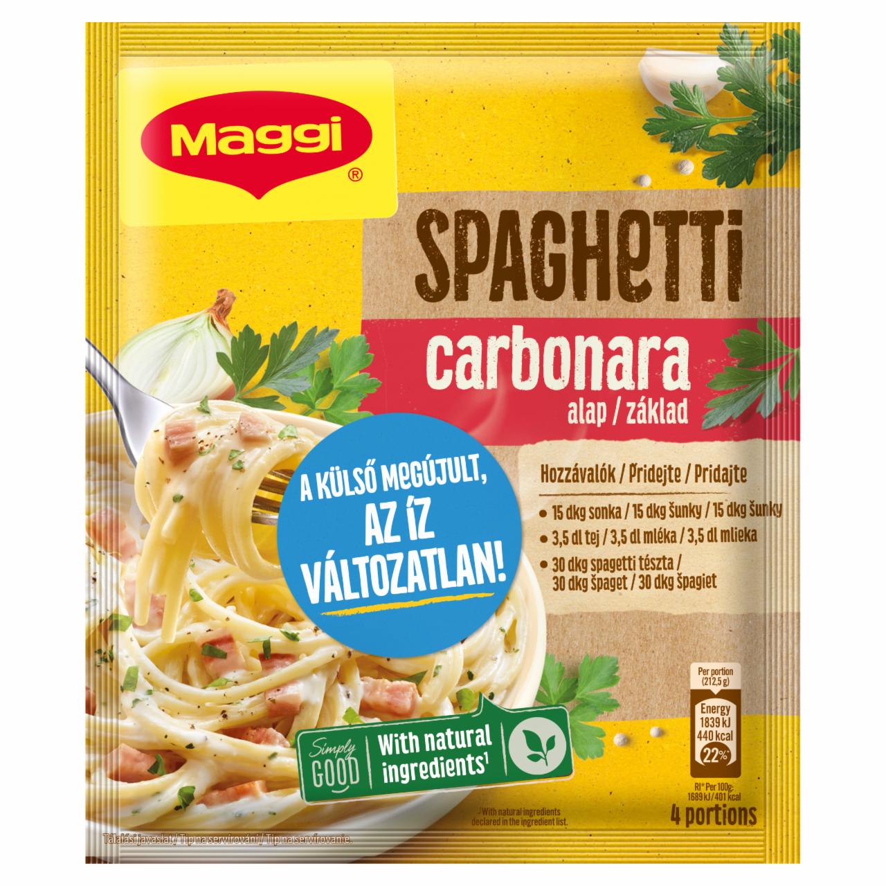 Képek - Maggi Carbonara spagetti alap 30 g