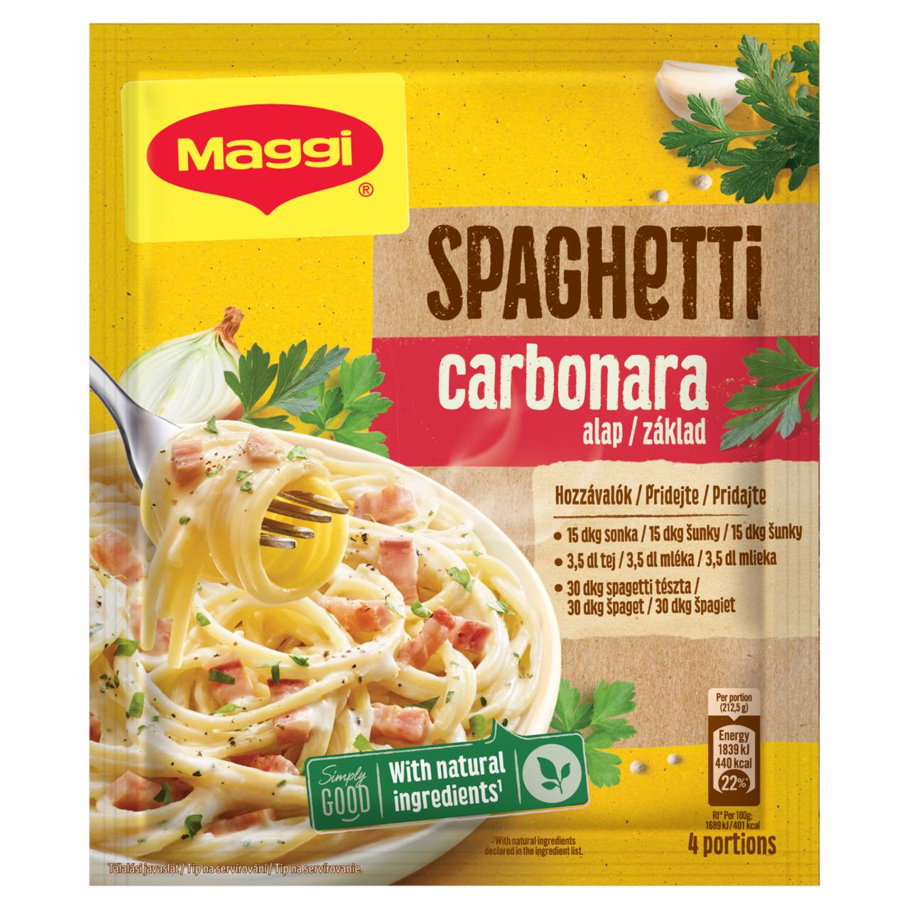 Képek - Maggi carbonara spagetti alap 30 g