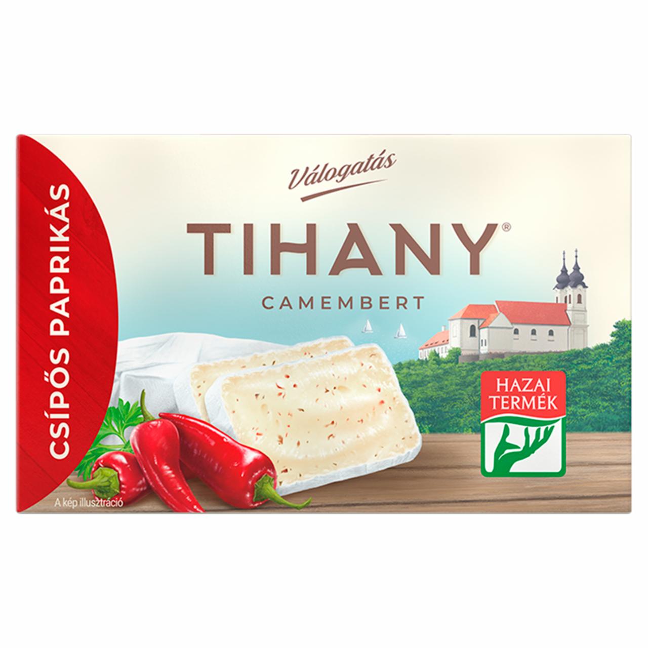 Képek - Tihany Válogatás Camembert zsíros, csípős paprikás lágy sajt 120 g