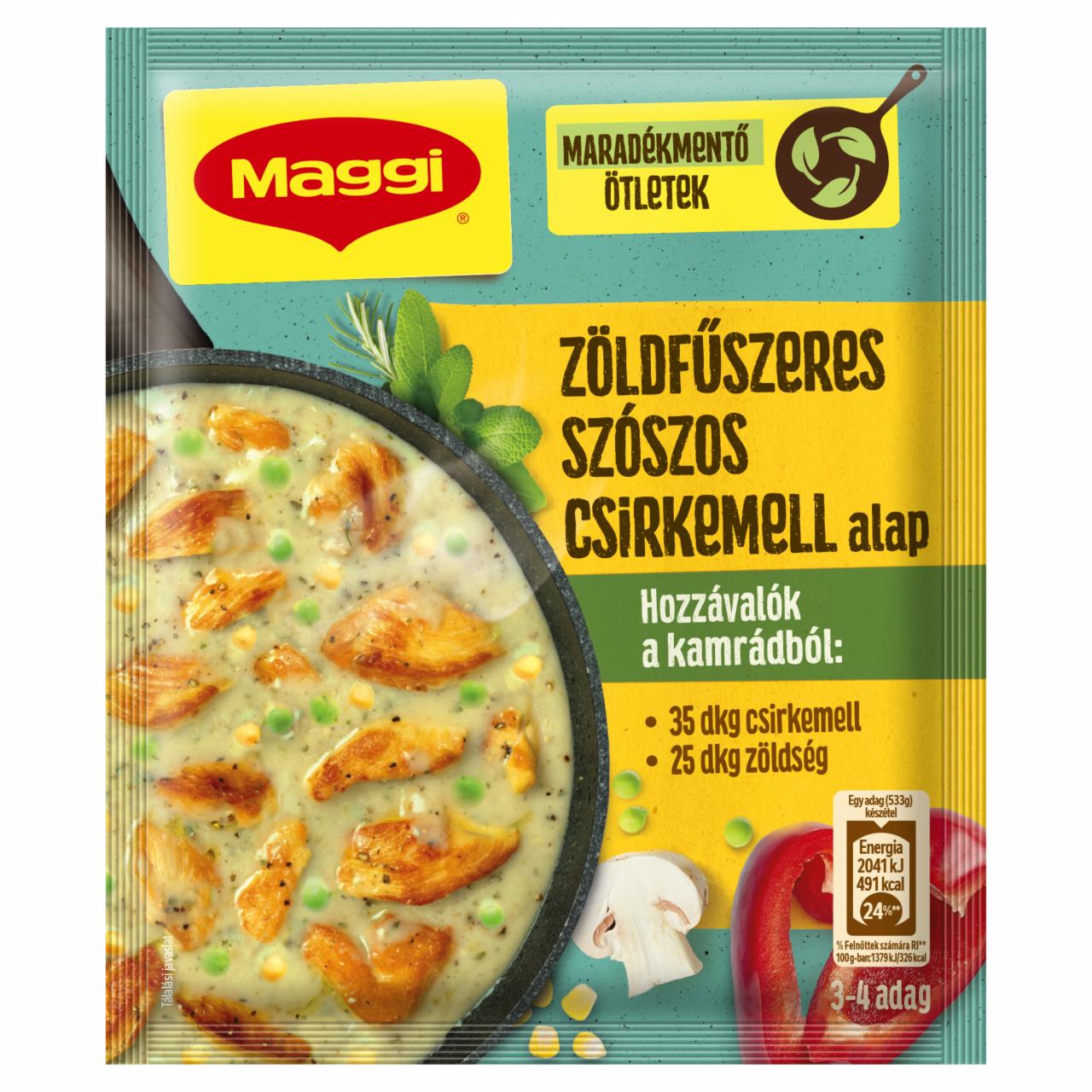 Képek - Maggi zöldfűszeres tejszínes csirkemell alap 30 g