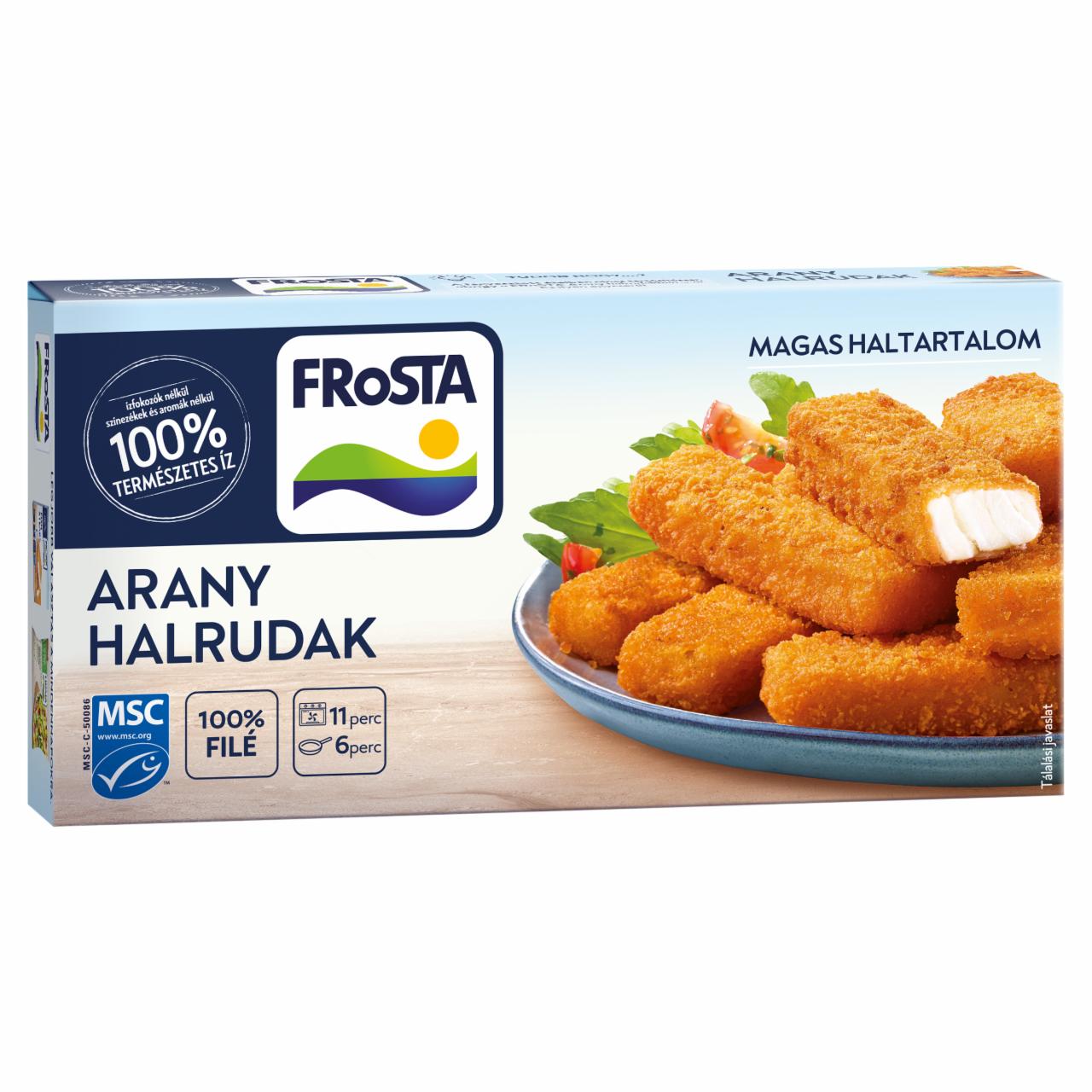 Képek - FRoSTA gyorsfagyasztott arany halrudak halfiléből 10 db 300 g