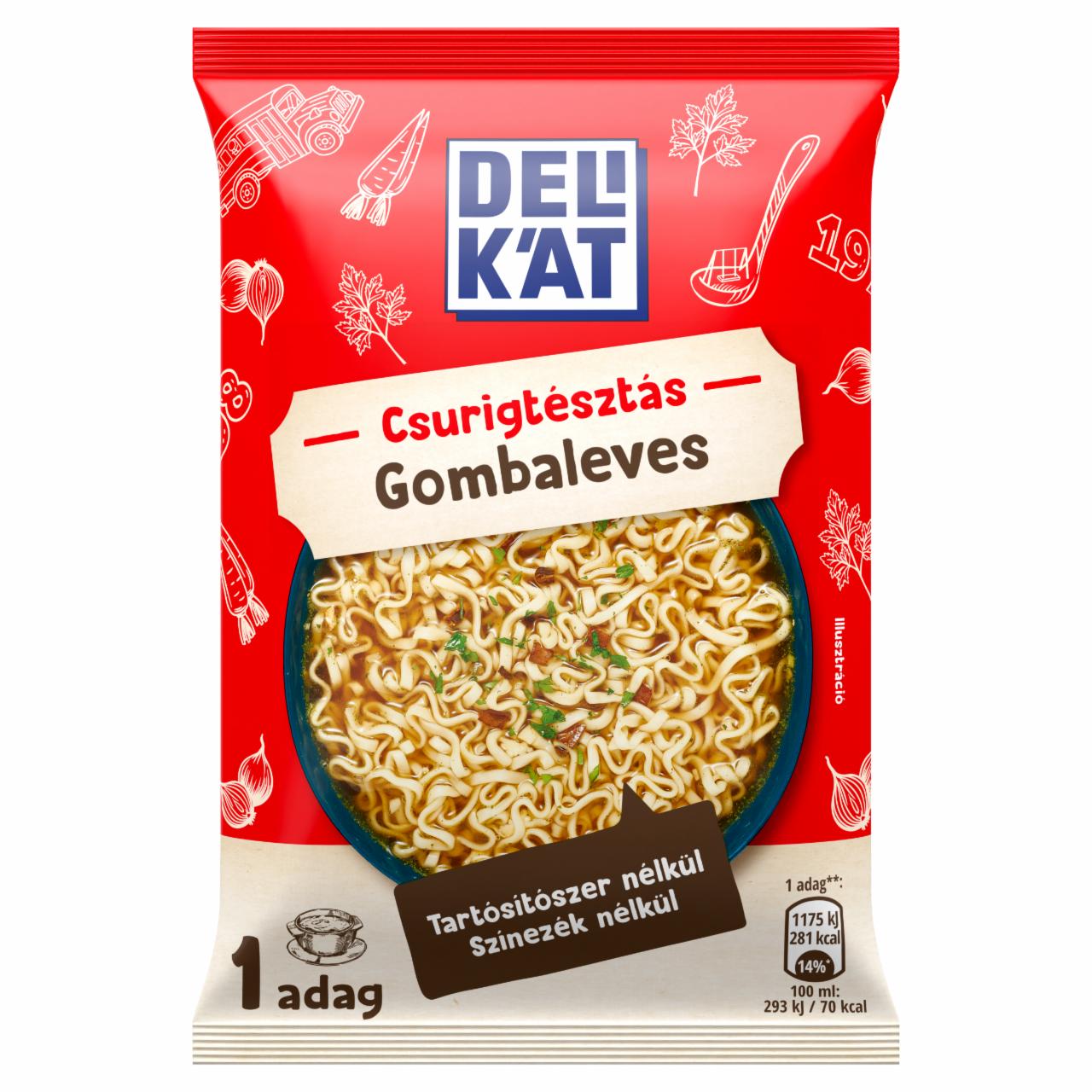 Képek - Delikát csurigtésztás gombaleves 57 g