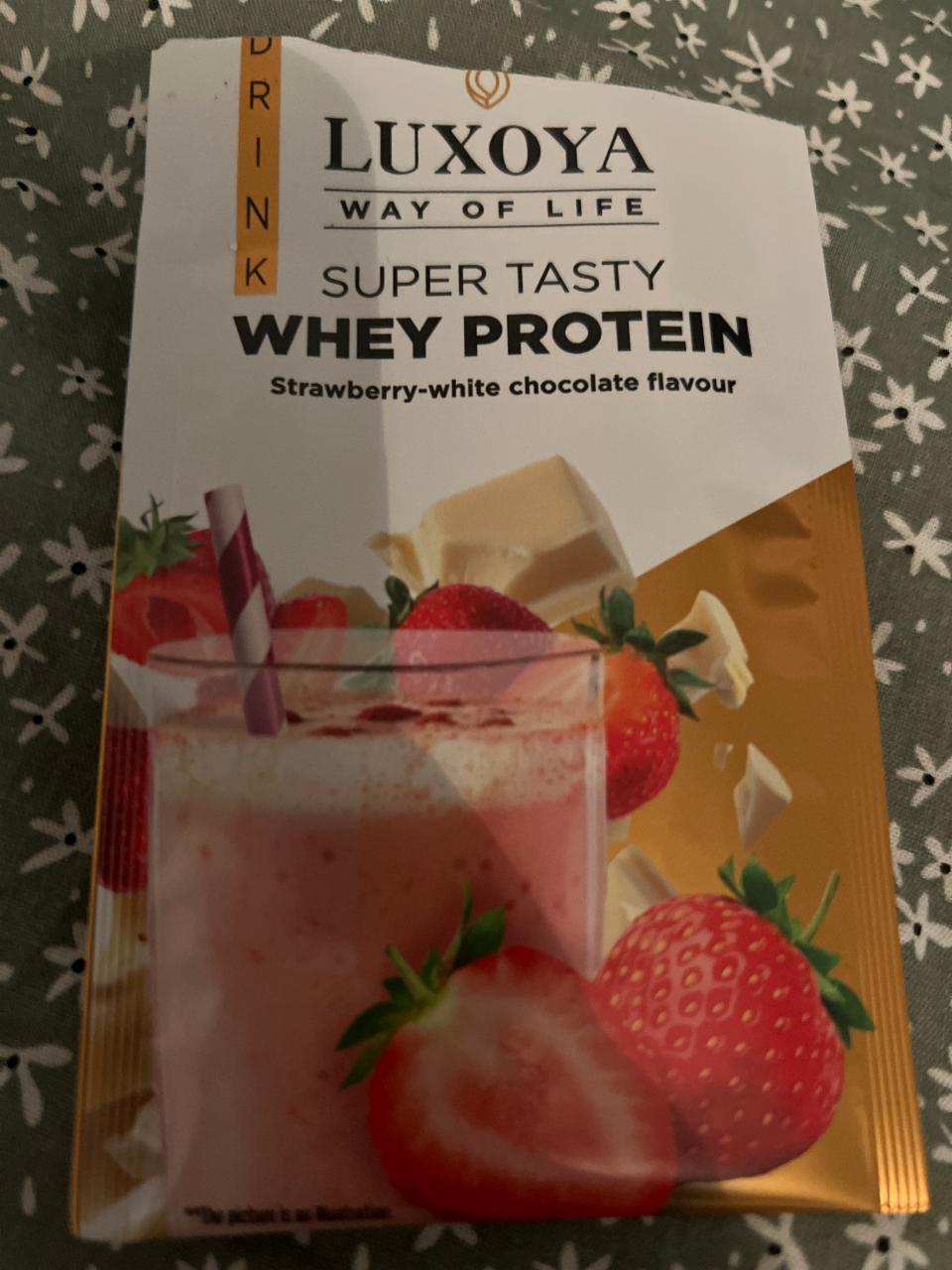 Képek - Whey protein strawberry-white chocholate Luxoya