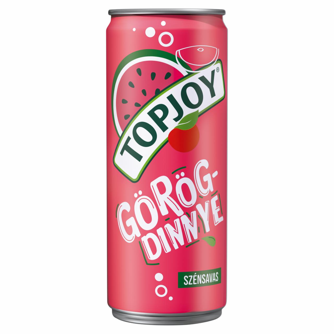 Képek - Topjoy görögdinnye ízű szénsavas üdítőital 330 ml