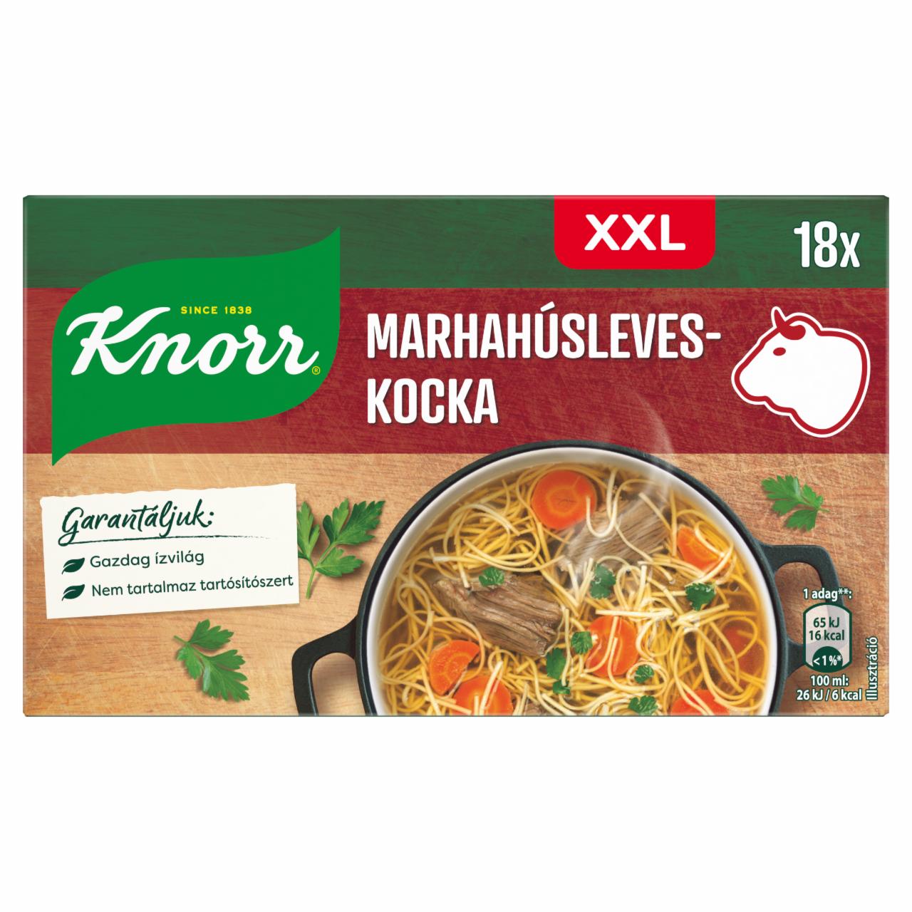 Képek - Knorr marhahúsleves-kocka 18 x 10 g (180 g)