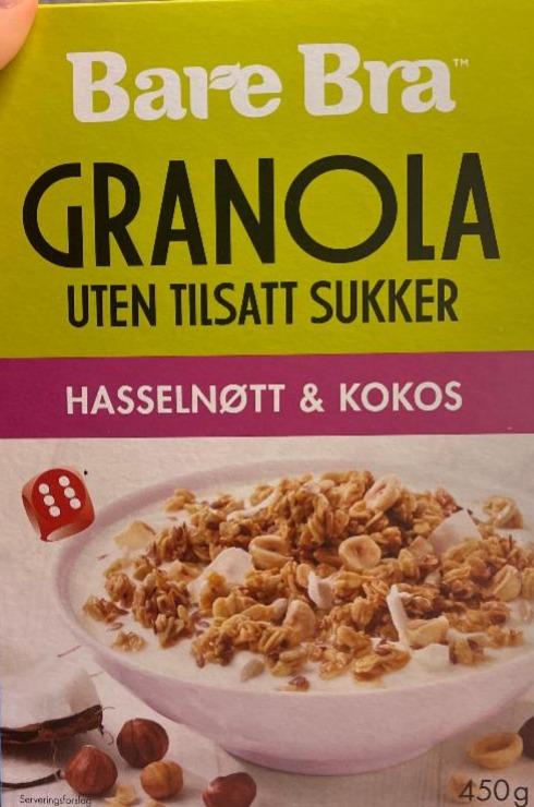 Képek - Granola hassalnøtt & kokos Bare Bra