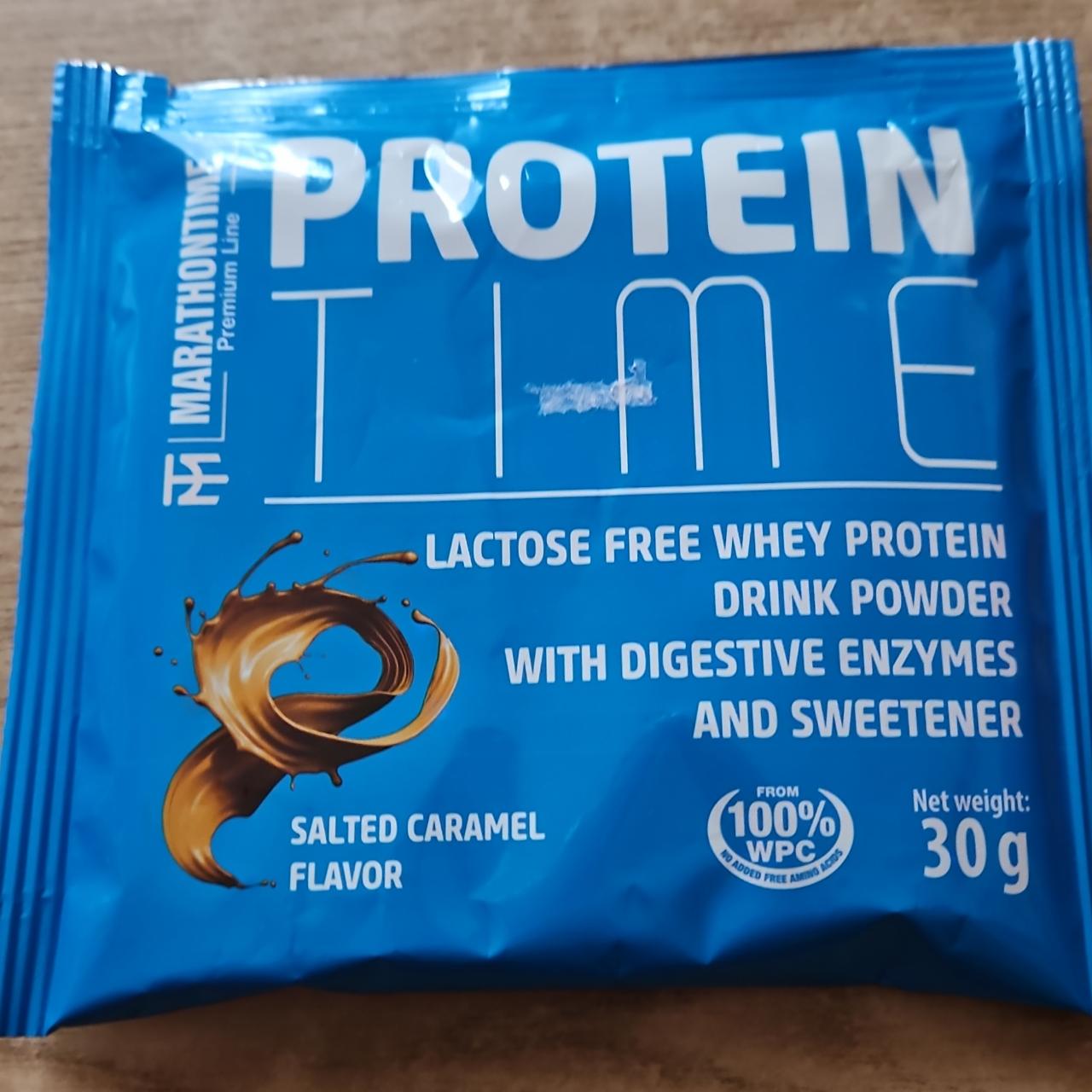 Képek - Protein time lactose free whey protein drink powder Salted caramel Marathontime