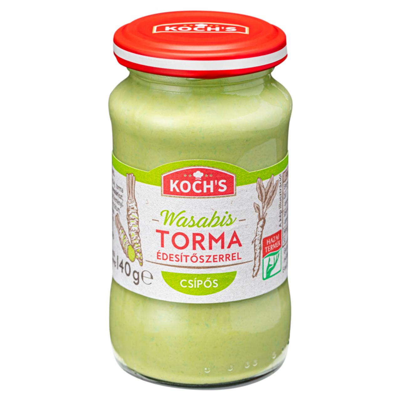 Képek - KOCHs csípős wasabi torma édesítőszerrel 140 g