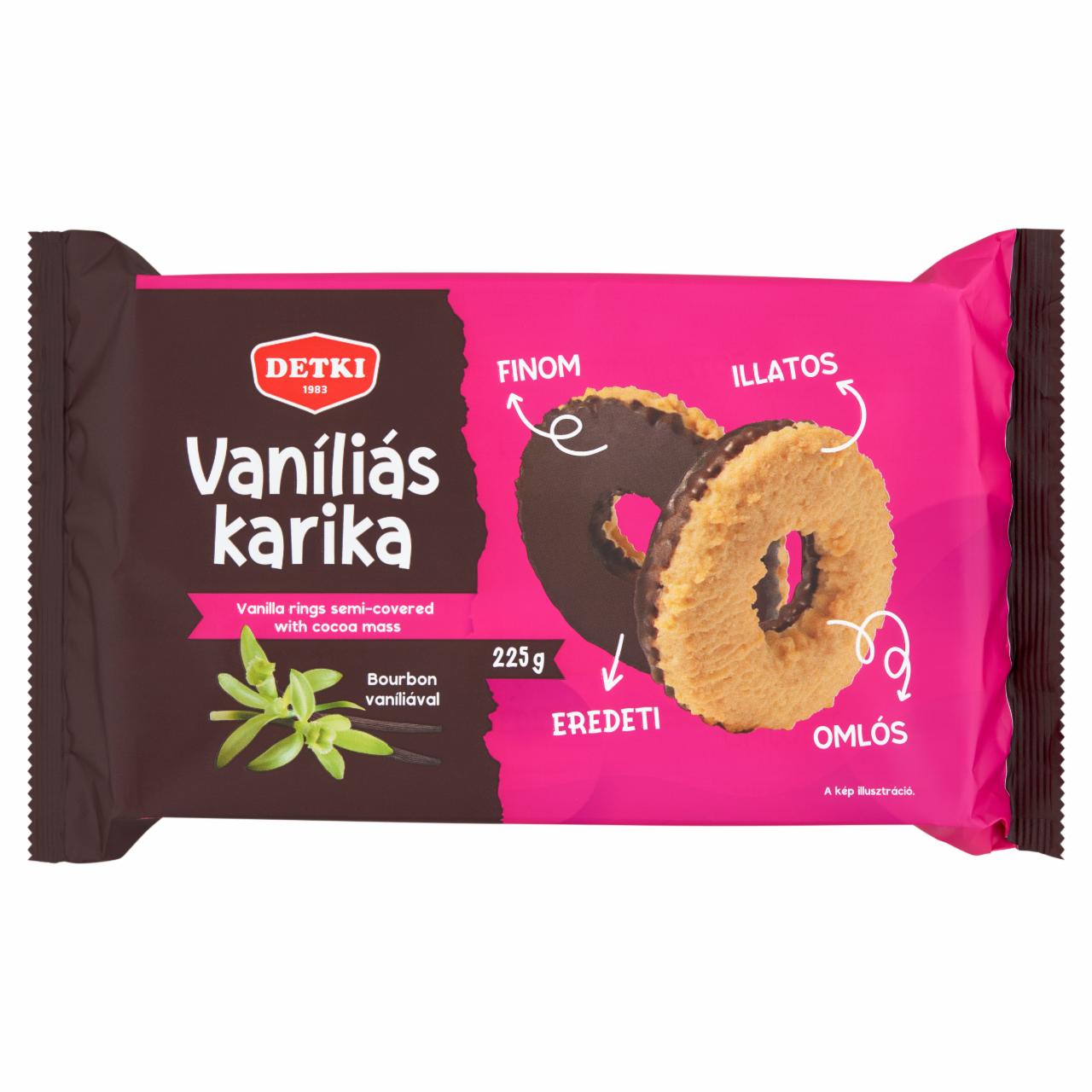 Képek - Detki vaníliás karika 225 g