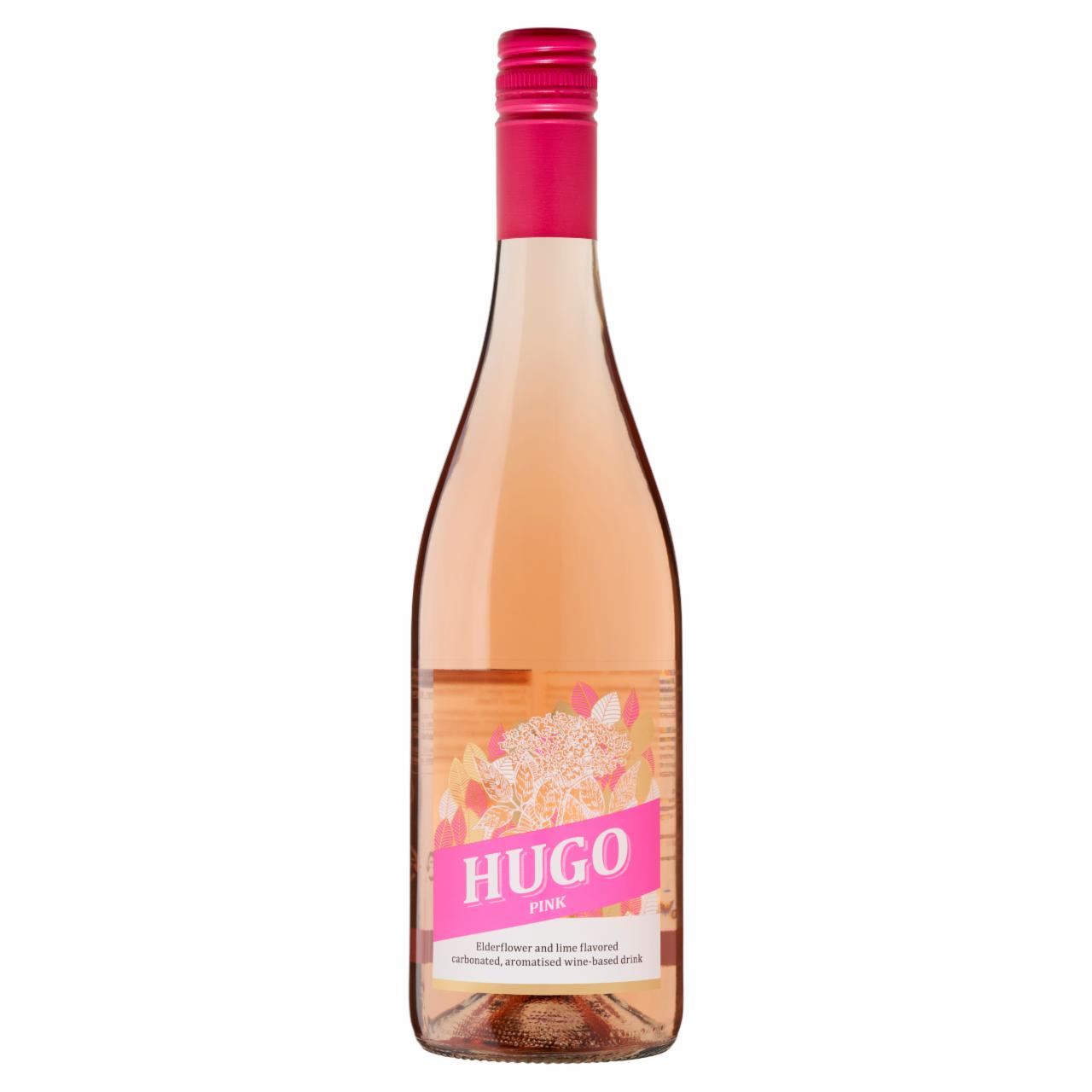 Képek - Hugo Pink bodzavirág- és lime ízű, szénsavas, ízesített boralapú ital 7,3% 750 ml