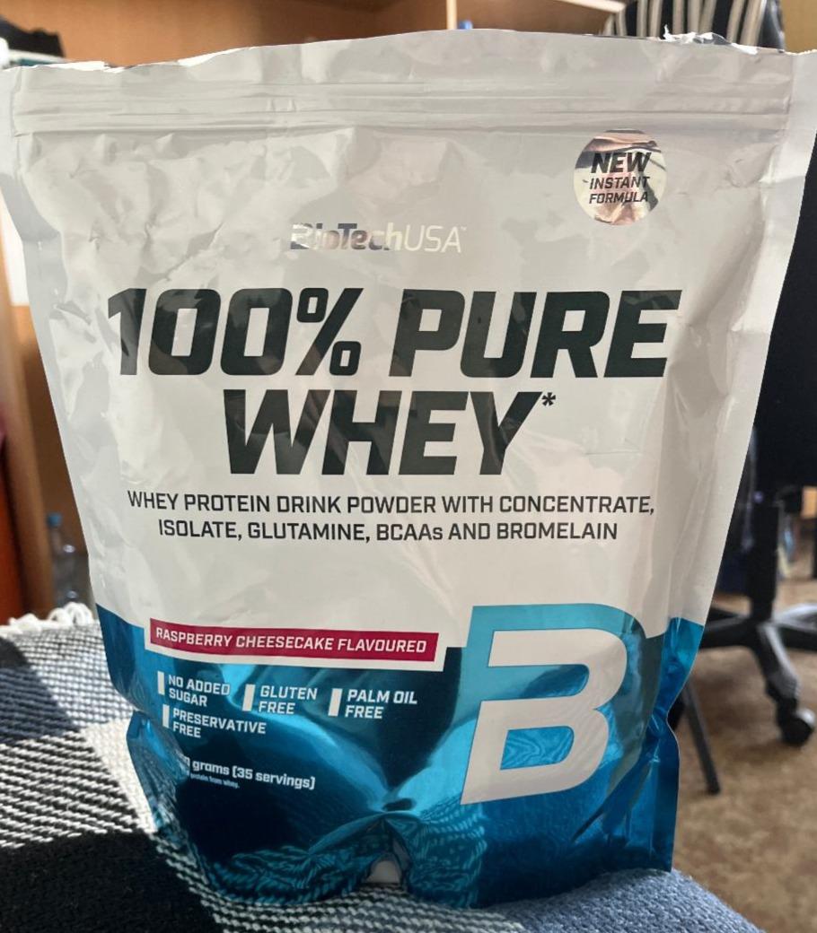 Képek - 100% pure whey raspberry cheesecake flavoured BiotechUSA