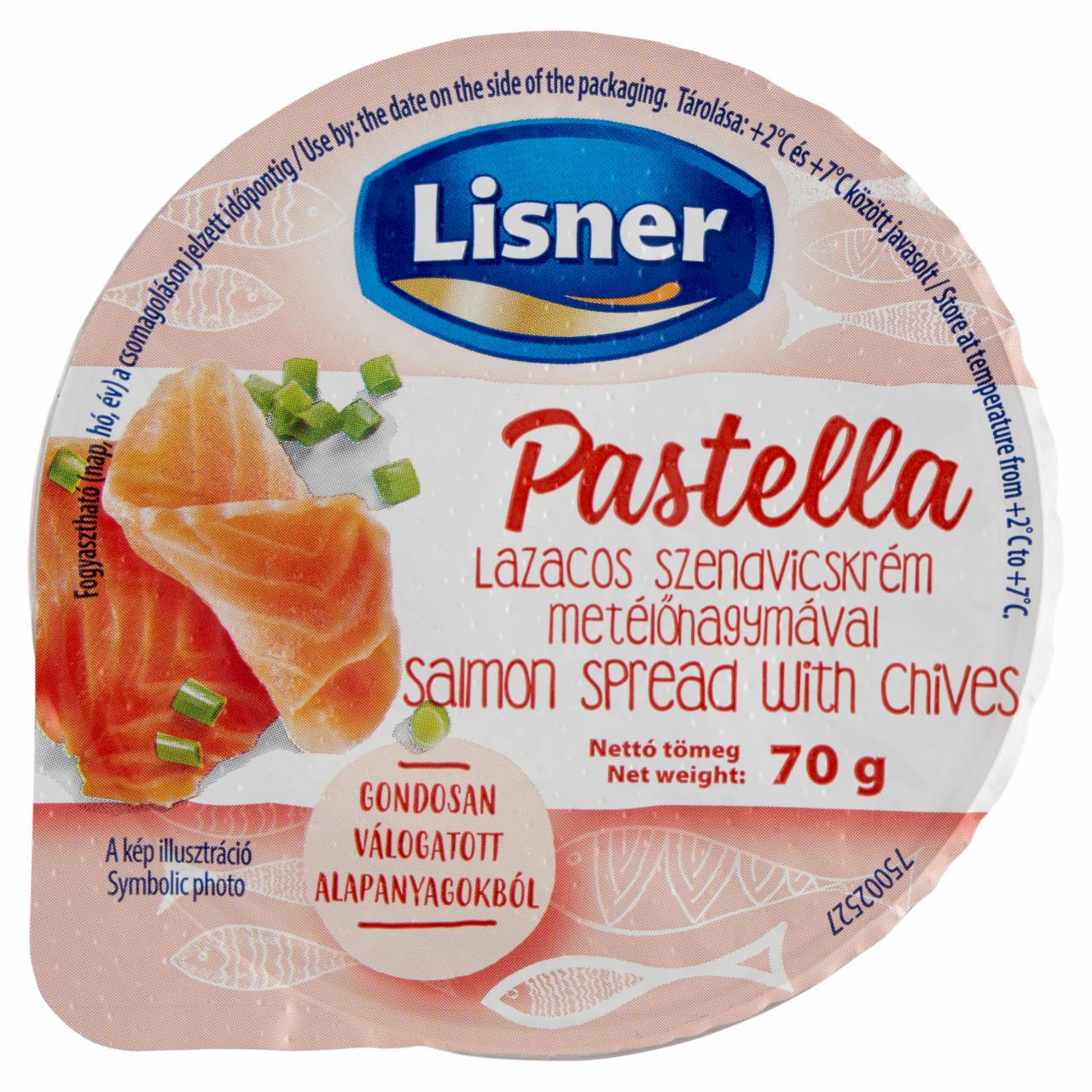 Képek - Lisner Pastella lazacos szendvicskrém metélőhagymával 70 g