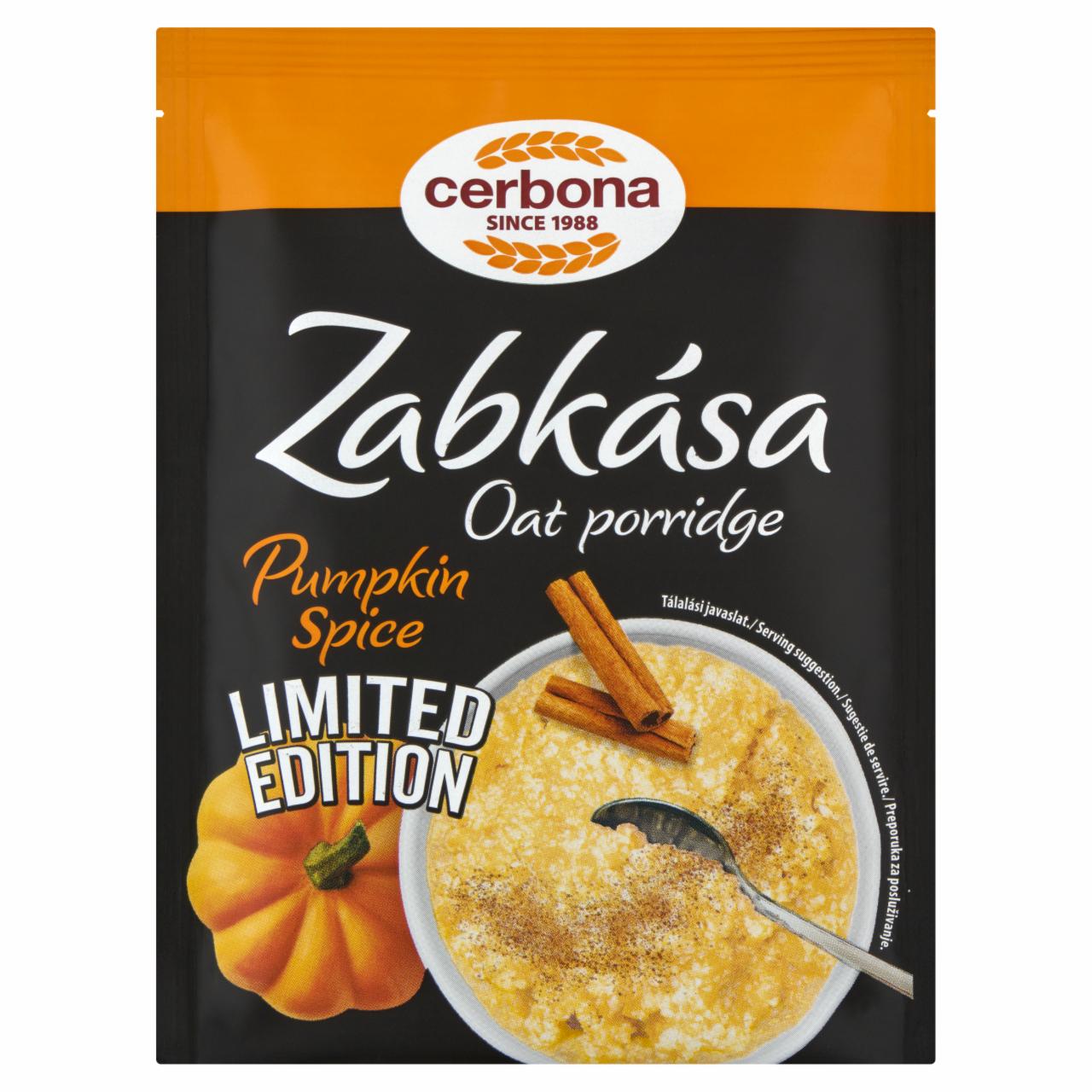 Képek - Cerbona sütőtök fűszeres zabkása 55 g