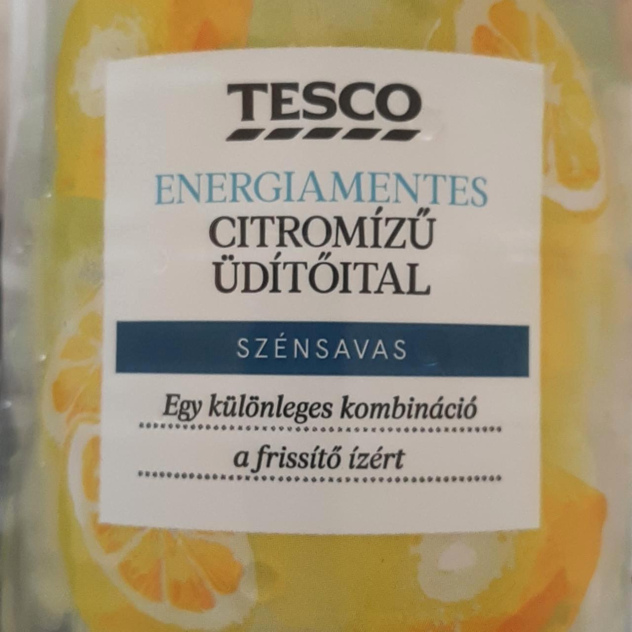 Képek - Energiamentes citromízű üditőital szénsavas Tesco