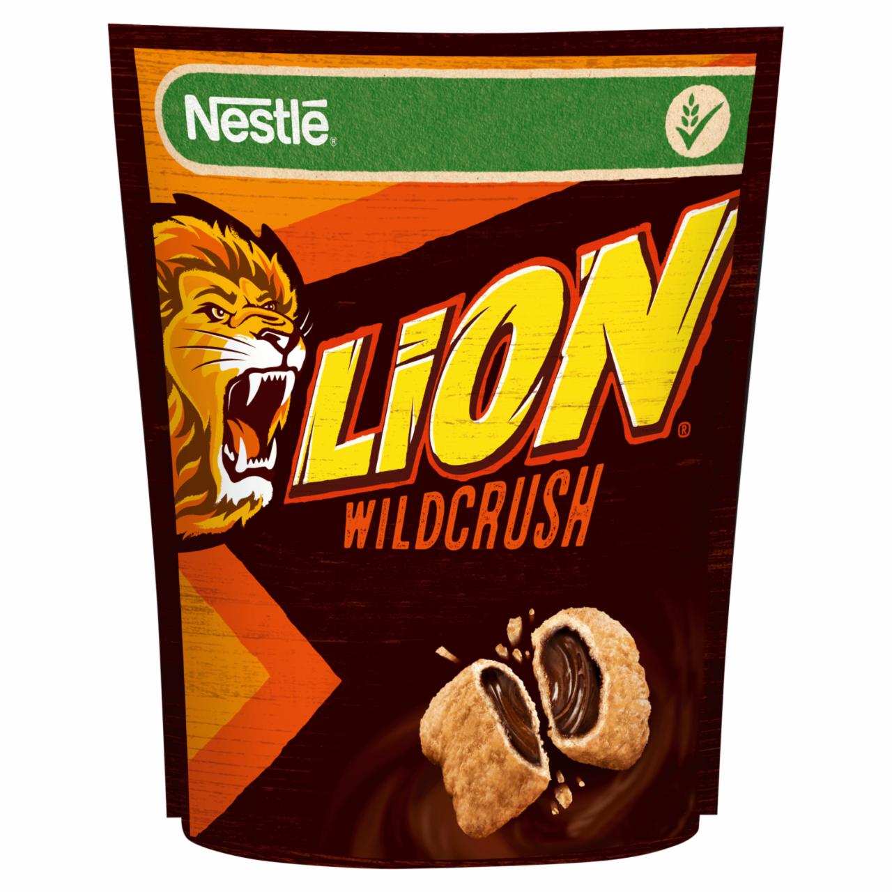 Képek - Lion wild crush karamell- és csokoládéízű krémmel töltött ropogós gabonapehely Nestlé